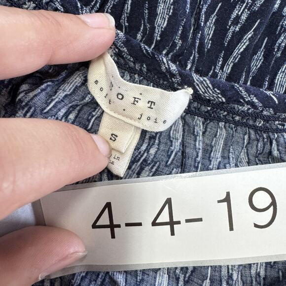 Soft Joie Dress Womens Small Ikat Pattern Sleeveless Rayon Summer Casual - Picture 3 of 6